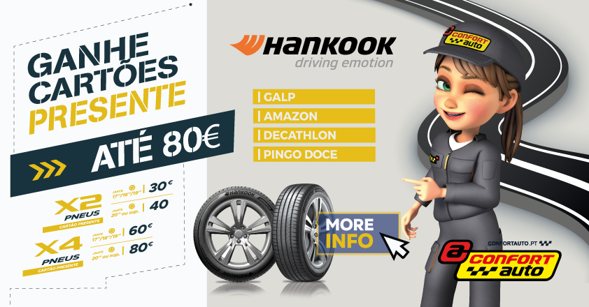 PROMOÇÃO DE PNEUS HANKOOK